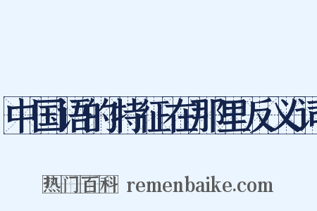 中国语的特征在那里反义词是什么意思的图片
